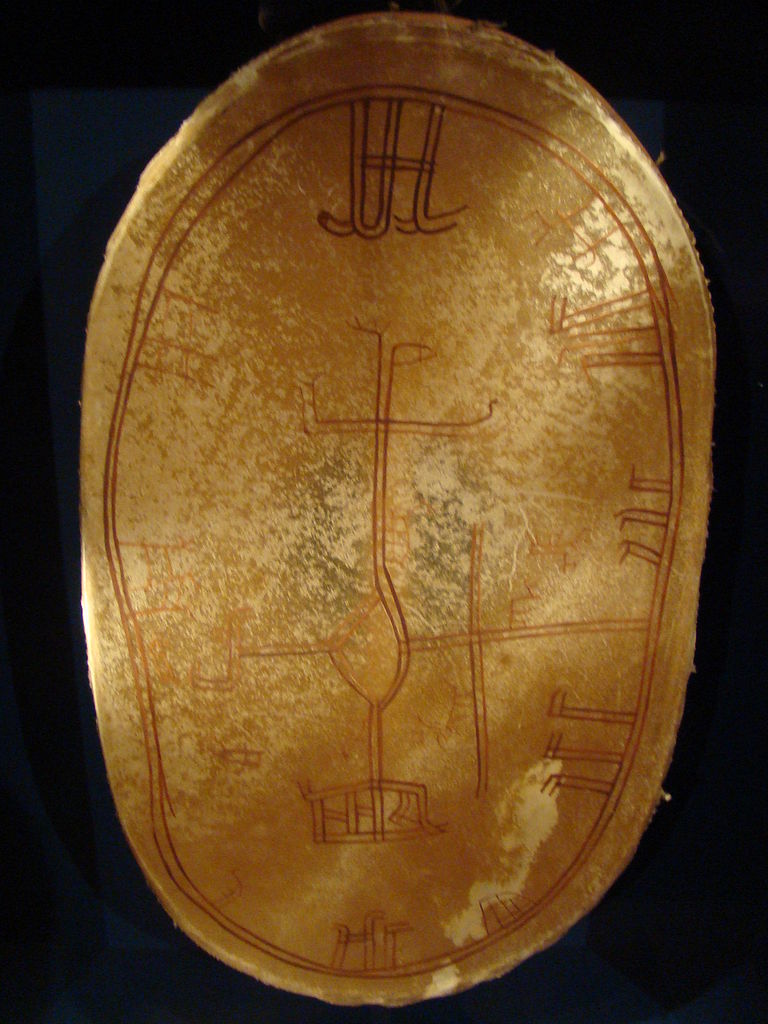 A Sami shamanic drum, Arktikum Museum in Rovaniemi, Finland.