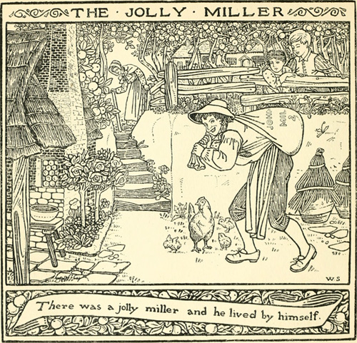 ‘The Jolly Miller’ illustrated in Gomme’s 1894 work ‘Children's Singing Games’