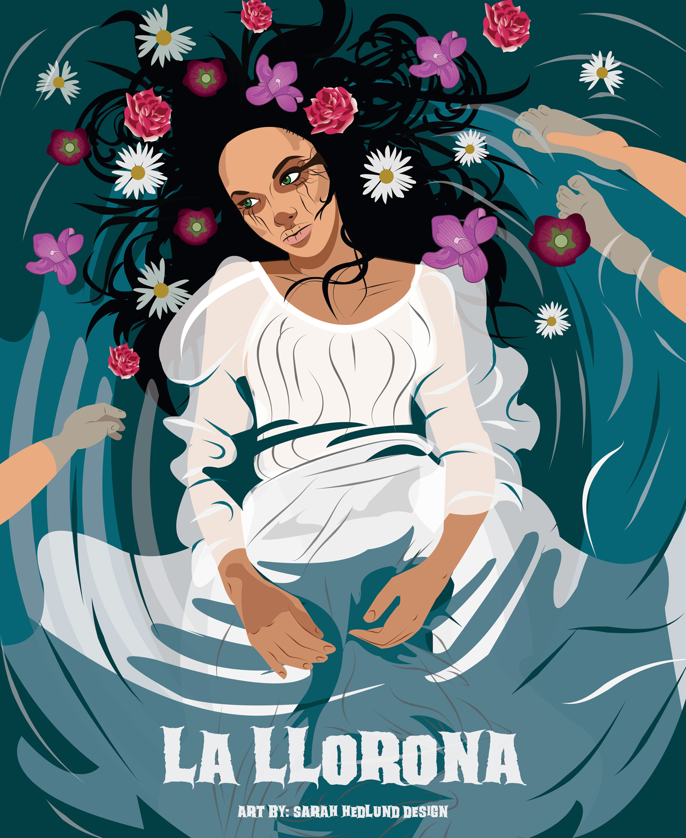 La Llorona, , urban legend © Sarah Hedlund Design
