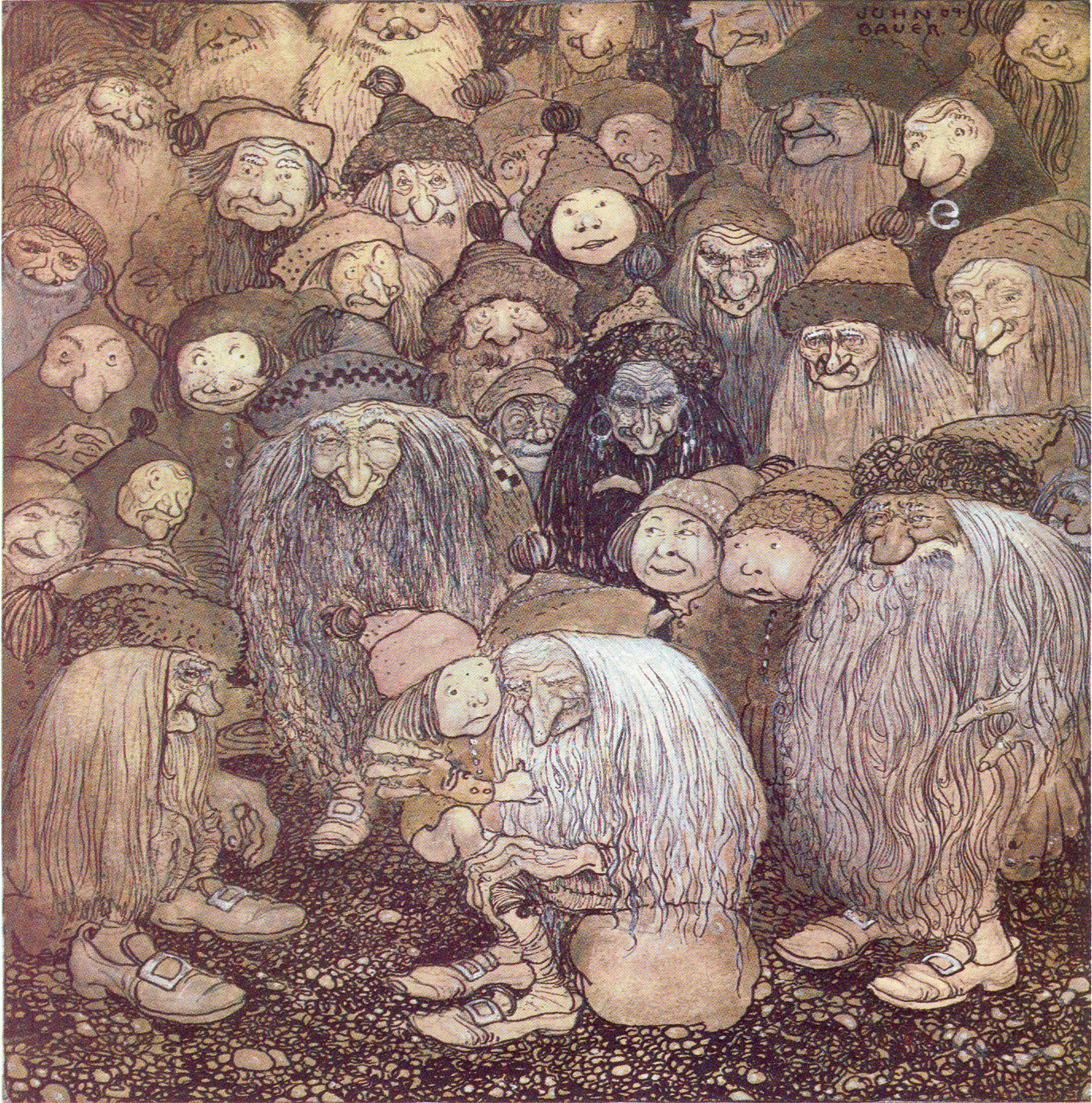 Trolls may form their own communities, but it is never our community. (The Trolls and the Gnome Boy © John Bauer)