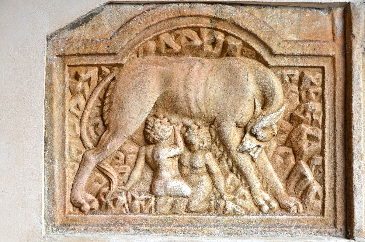 Romulus and Remus were nursed by a she-wolf © Johann Jaritz - Own work, CC BY-SA 3.0 at, https://commons.wikimedia.org/w/index.php?curid=30384089