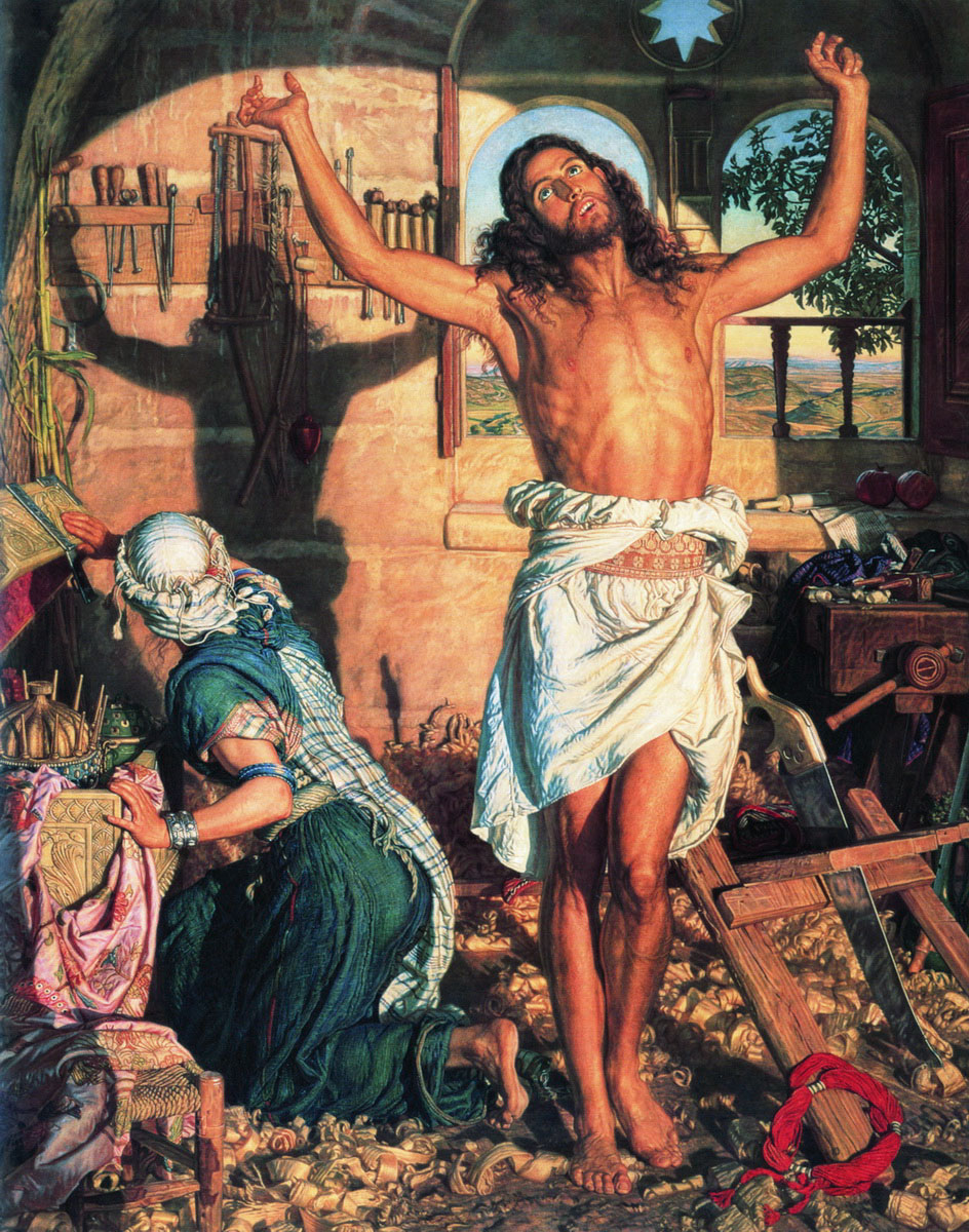 The Shadow of Death by William Holman Hunt https://upload.wikimedia.org/wikipedia/commons/0/03/William_holman_hunt-the_shadow_of_death.jpg