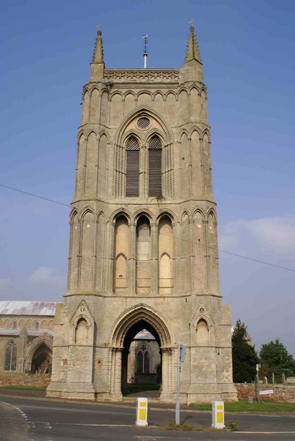 St. Mary's Church tower, West Walton © By Chris Stafford https://commons.wikimedia.org/w/index.php?curid=6068141