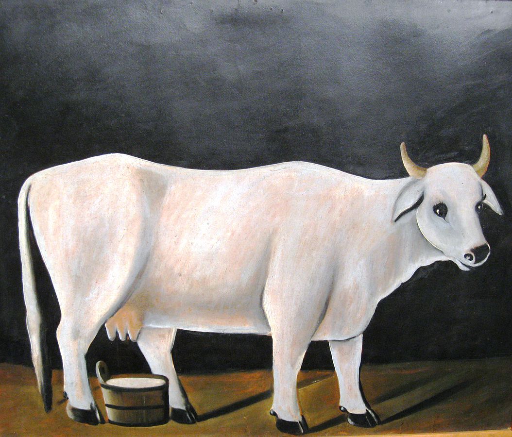 White Cow By Niko Pirosmani (1862 – 1918) https://commons.wikimedia.org/w/index.php?curid=10432027