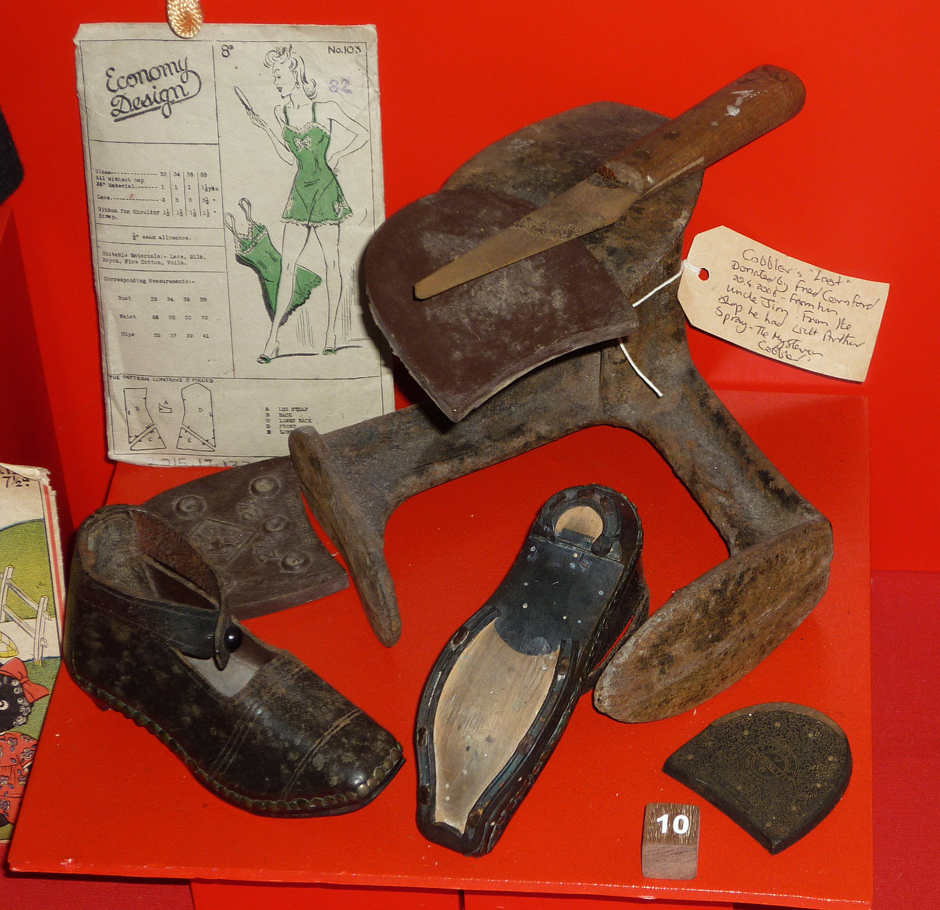 Cornford and Spray Cobblers Last, on display at Bexhill Museum © Bexhill Museum Arthur Spray Archive