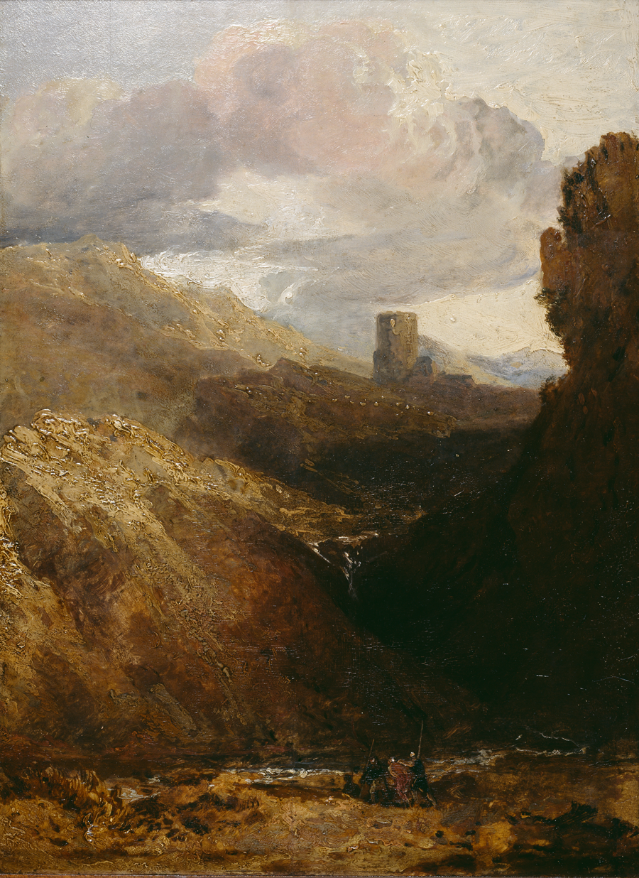 ‘Dolbadarn Castle’, J. M. W. Turner ©The National Library of Wales https://syllwr.llyfrgell.cymru/4655776#?c=0&m=0&s=0&cv=0&xywh=-1791%2C-254%2C6900%2C5066