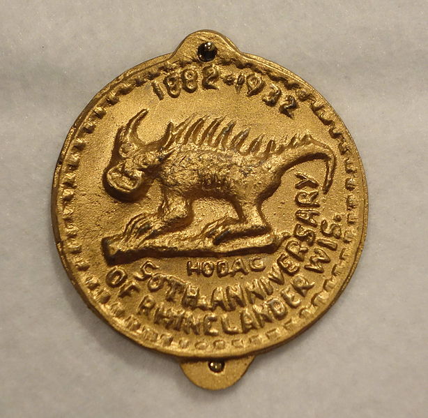 Gold coin depicting the Hodag