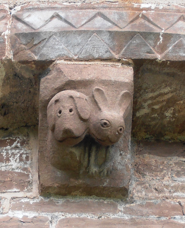 Hound and rabbit, together since the 12th century © Anne O'Brien