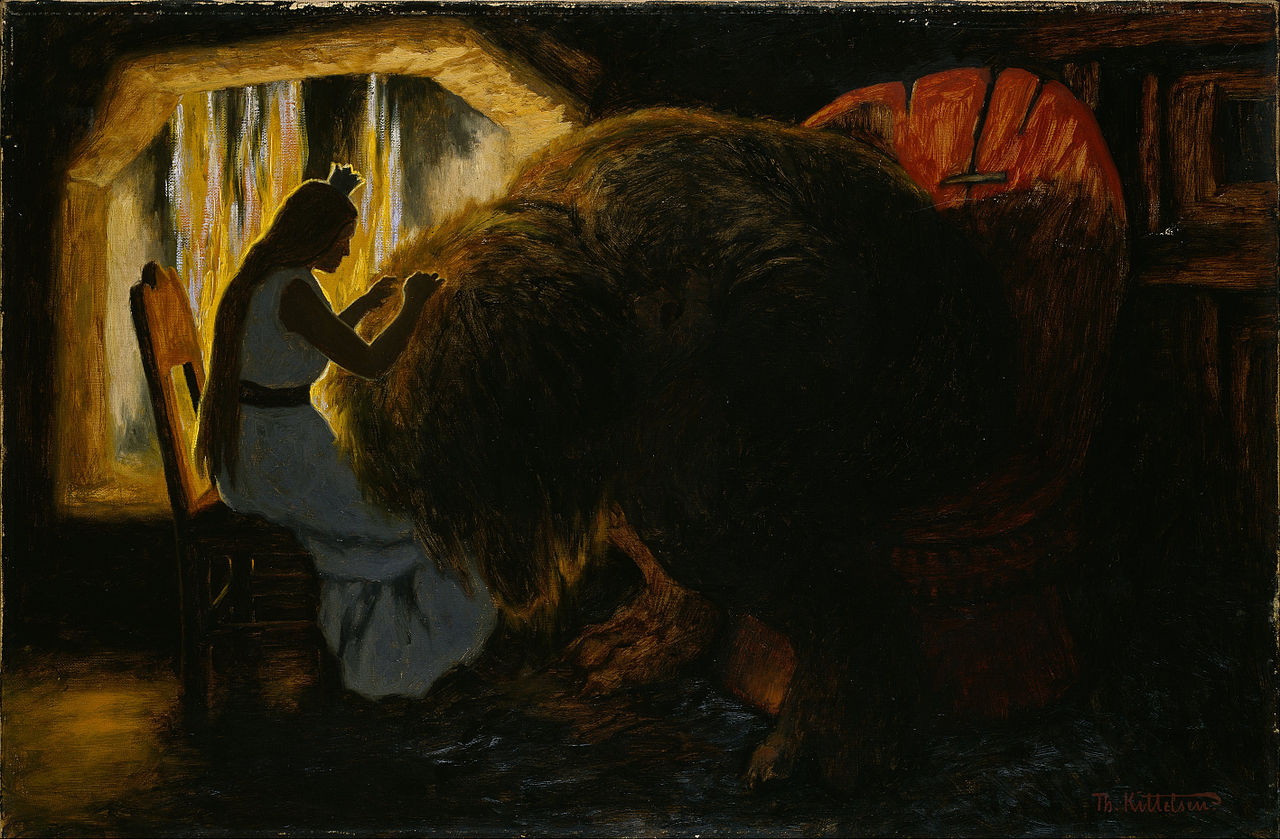 The princess nitpicking, by Theodor Kittelsen https://commons.wikimedia.org/wiki/File:Theodor_Kittelsen_-_The_Princess_picking_Lice_from_the_Troll_-_Google_Art_Project.jpg