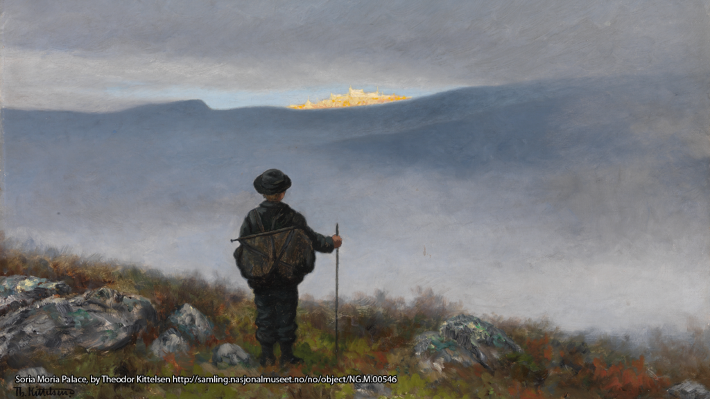 Soria Moria Palace, by Theodor Kittelsen http://samling.nasjonalmuseet.no/no/object/NG.M.00546