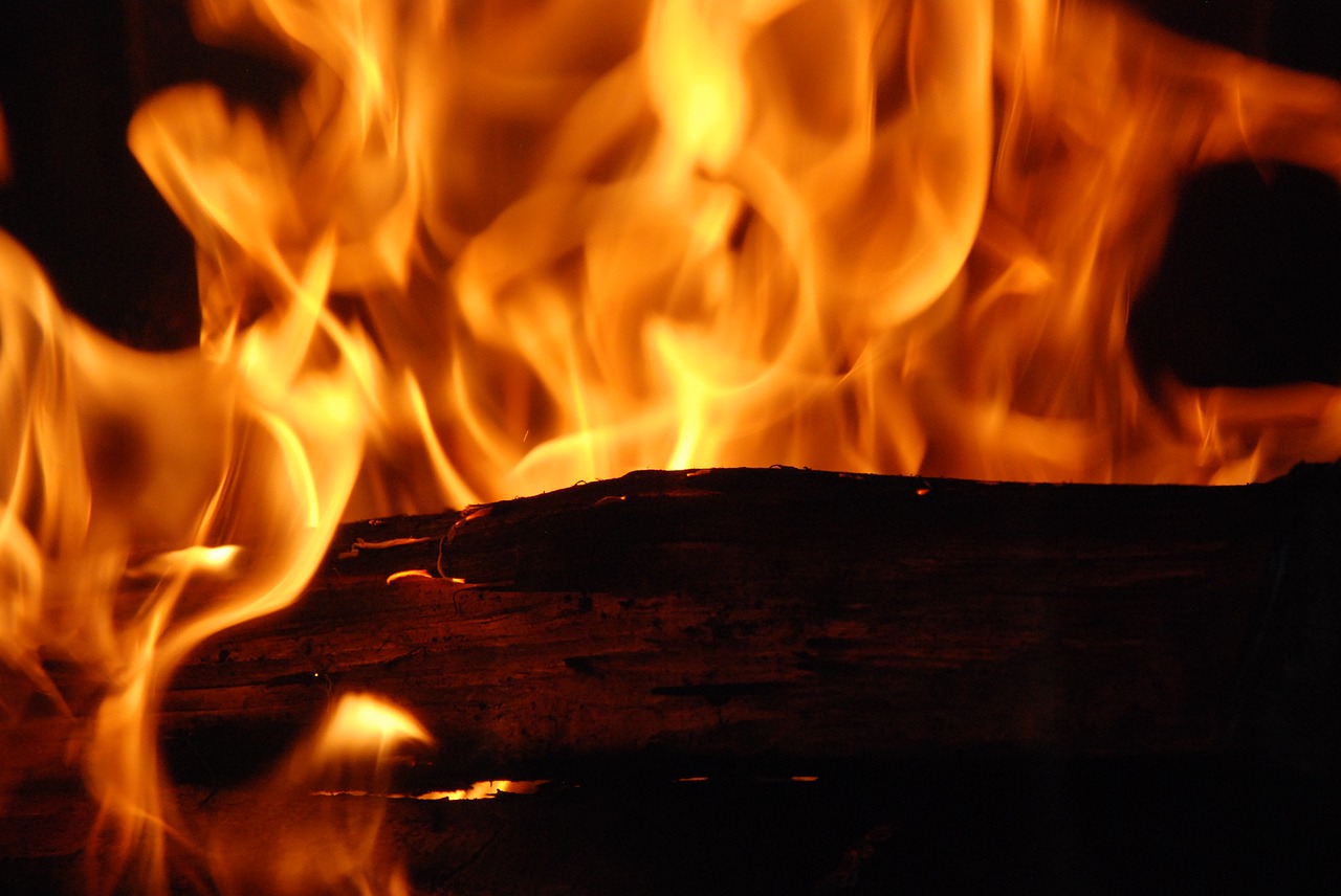 Roaring fire https://pixabay.com/en/fire-flames-wood-inflamed-logs-2762870/