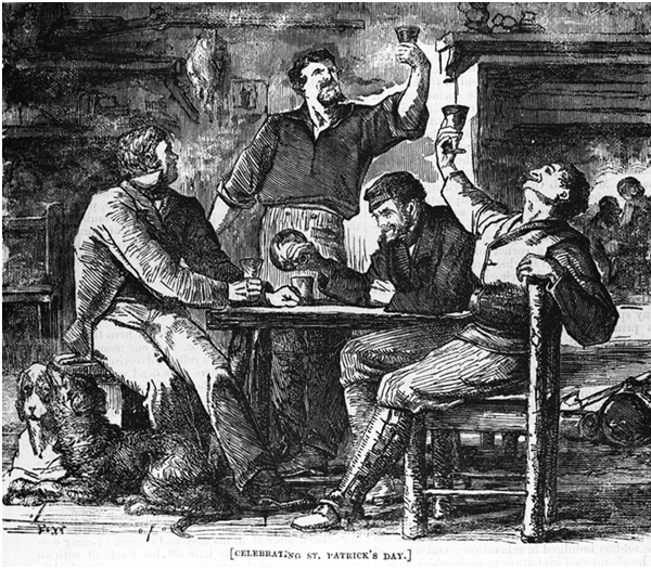 Celebrating St Patrick’s Day, The Shamrock (1867)