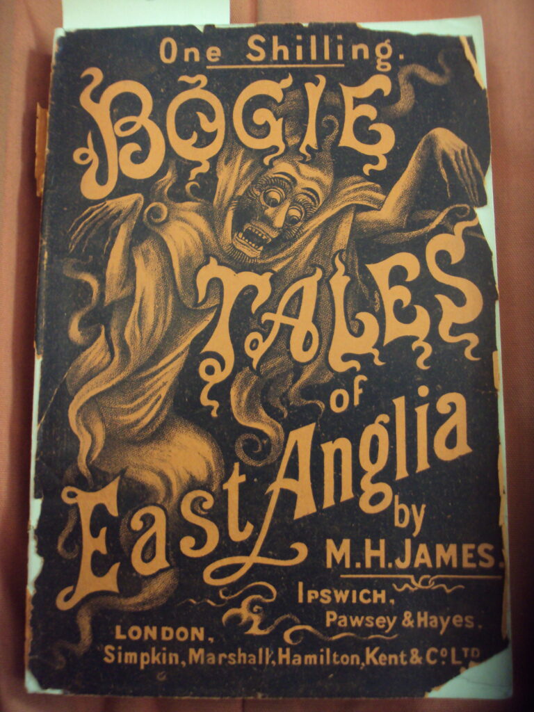 The original front cover of James's Bogie Tales.