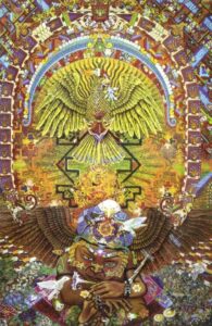 Resurrection of the Phoenix by Hánuman Dévildevangarísh Gúrudevásh Majárash Sáúmáménásh CC BY-SA 4.0,https://commons.wikimedia.org/w/index.php?curid=67641310 