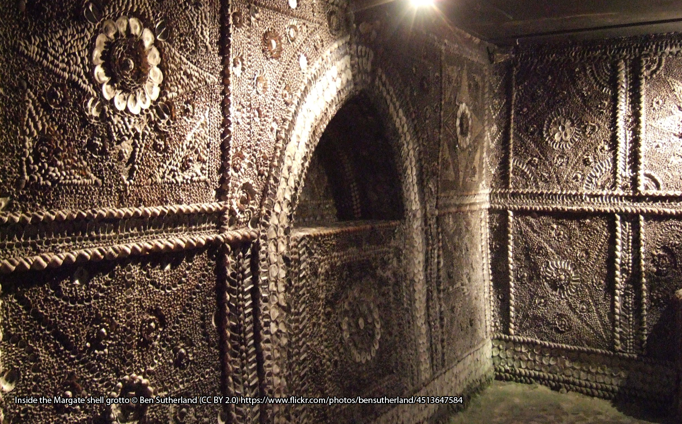 Inside the Margate shell grotto © Ben Sutherland (CC BY 2.0) https://www.flickr.com/photos/bensutherland/4513647584