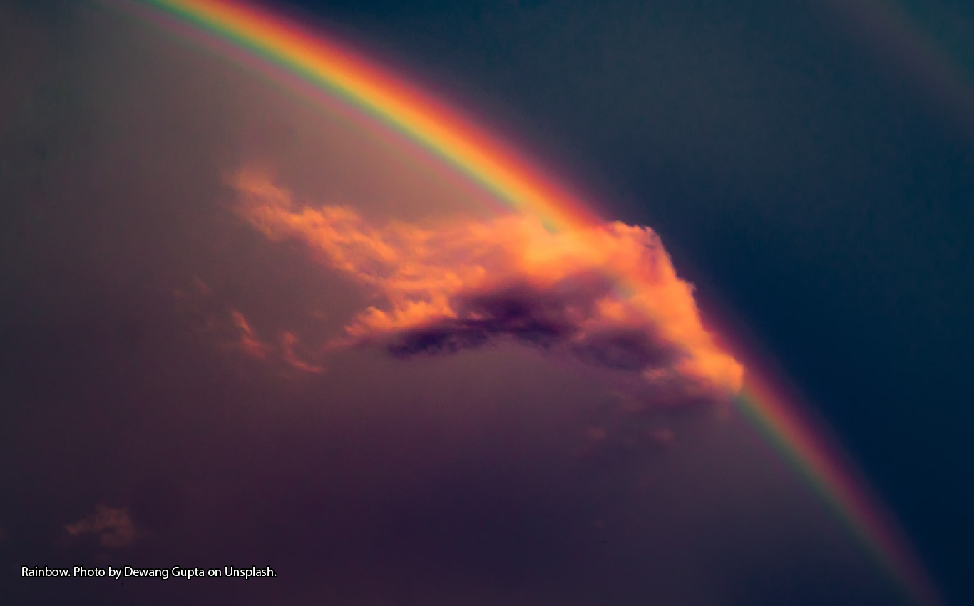 Rainbow. Photo by Dewang Gupta on Unsplash.