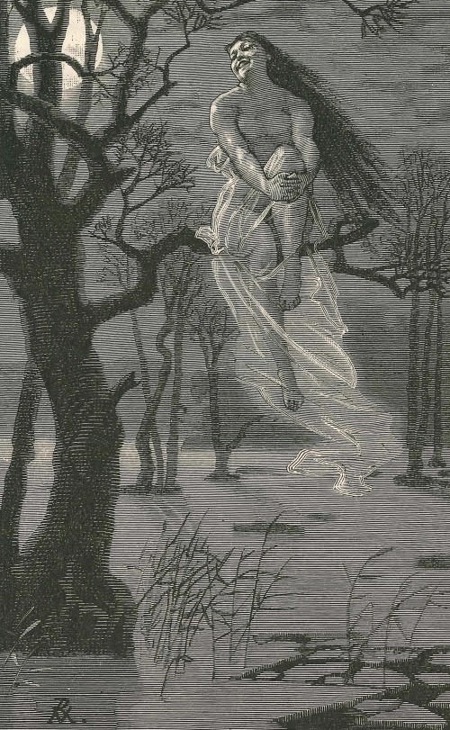 Ysäters-Kajsa, a named Swedish forest spirit. Illustration by G. von Rosen.