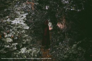 Woman in forest