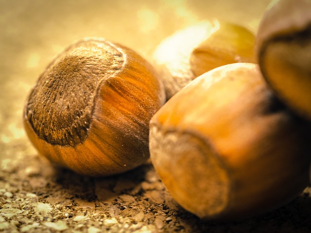 Hazel nuts by Thomas Breher from Pixabay https://pixabay.com/photos/hazelnuts-nuts-nutshells-food-949104/